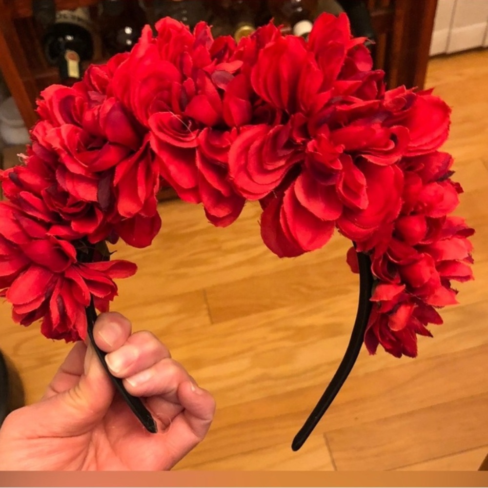 Red Floral Headband